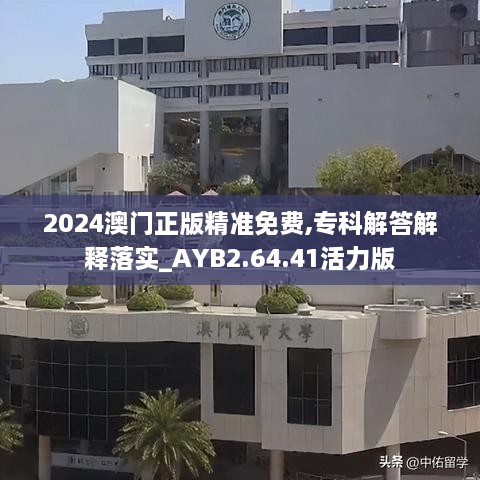 2024澳門正版精準(zhǔn)免費(fèi),專科解答解釋落實(shí)_AYB2.64.41活力版