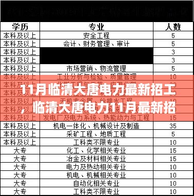 臨清大唐電力11月最新招工步驟詳解，入門指南與應聘成功之路