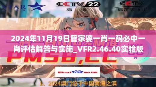 2024年11月19日管家婆一肖一碼必中一肖評(píng)估解答與實(shí)施_VFR2.46.40實(shí)驗(yàn)版