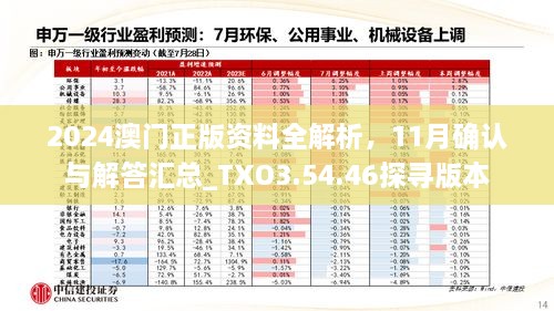 2024澳門正版資料全解析，11月確認(rèn)與解答匯總_TXO3.54.46探尋版本