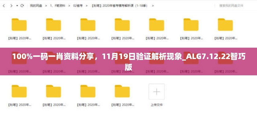 100%一碼一肖資料分享，11月19日驗證解析現(xiàn)象_ALG7.12.22智巧版