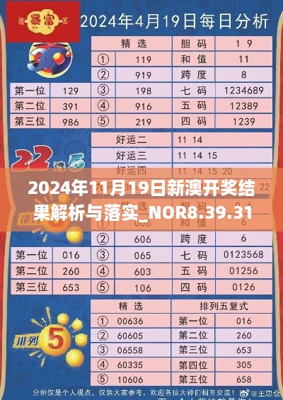 2024年11月19日新澳開(kāi)獎(jiǎng)結(jié)果解析與落實(shí)_NOR8.39.31珍稀版