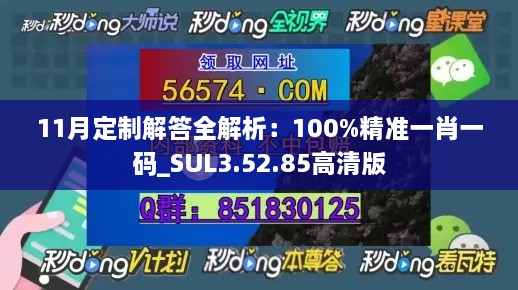 11月定制解答全解析：100%精準(zhǔn)一肖一碼_SUL3.52.85高清版