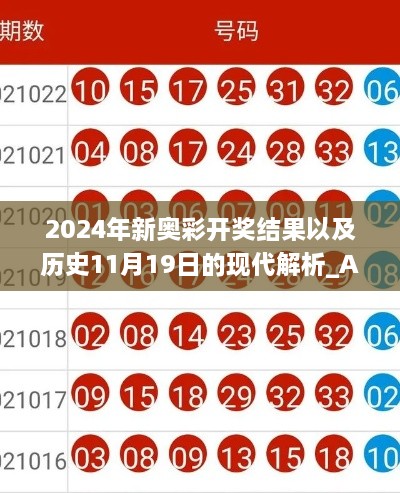 2024年新奧彩開獎結果以及歷史11月19日的現(xiàn)代解析_ABW6.25.82智能版