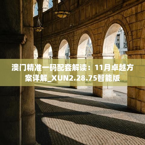 澳門精準(zhǔn)一碼配套解讀：11月卓越方案詳解_XUN2.28.75智能版