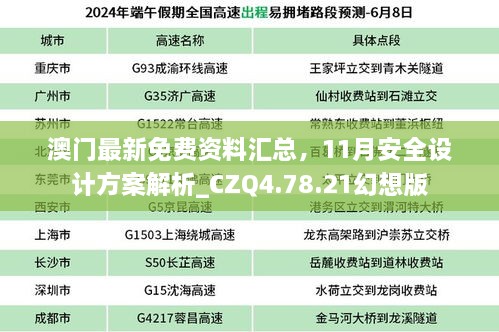 澳門最新免費資料匯總，11月安全設計方案解析_CZQ4.78.21幻想版