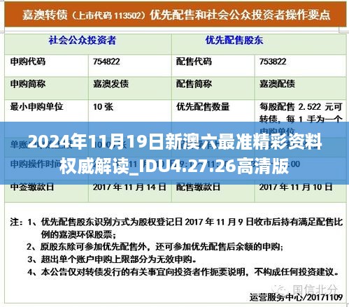 2024年11月19日新澳六最準(zhǔn)精彩資料權(quán)威解讀_IDU4.27.26高清版