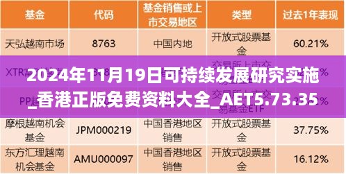 2024年11月19日可持續(xù)發(fā)展研究實施_香港正版免費資料大全_AET5.73.35版本