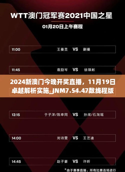 2024新澳門今晚開獎(jiǎng)直播，11月19日卓越解析實(shí)施_JNM7.54.47數(shù)線程版