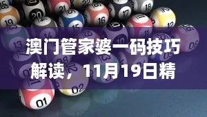 澳門管家婆一碼技巧解讀，11月19日精細(xì)設(shè)計(jì)_UZY3.48.38參與版