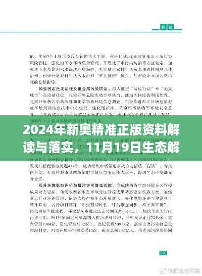 2024年新奧精準(zhǔn)正版資料解讀與落實(shí)，11月19日生態(tài)解析_PYC5.37.70煉皮境