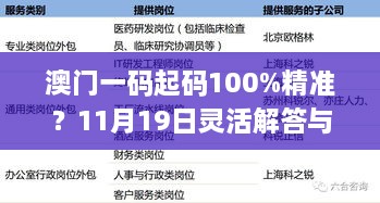 澳門一碼起碼100%精準？11月19日靈活解答與執(zhí)行詳情_FIN1.27.64強化版