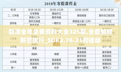 新澳全年免費資料大全325期,全面解釋解答執(zhí)行_SDK2.76.21和諧版