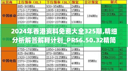 2024年香港資料免費大全325期,精細分析解答解釋計劃_PRS6.50.32精簡版