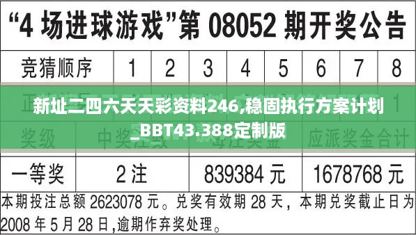 新址二四六天天彩資料246,穩(wěn)固執(zhí)行方案計劃_BBT43.388定制版