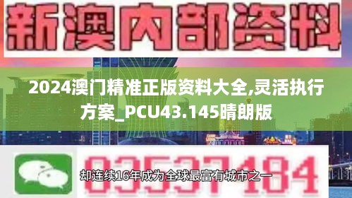 2024澳門精準正版資料大全,靈活執(zhí)行方案_PCU43.145晴朗版