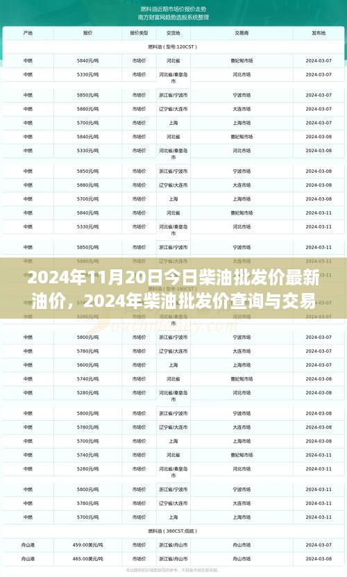 2024年柴油批發(fā)價(jià)最新動(dòng)態(tài)，油價(jià)詳解與交易策略