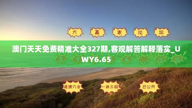 澳門天天免費精準大全327期,客觀解答解釋落實_UWY6.65