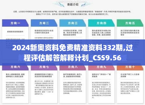 2024新奧資料免費(fèi)精準(zhǔn)資料332期,過程評(píng)估解答解釋計(jì)劃_CSS9.56