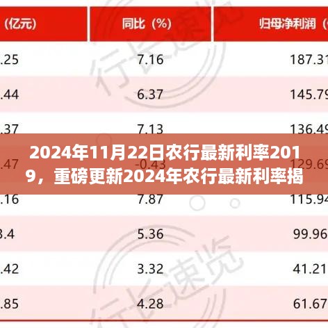 揭秘2024年農(nóng)行最新利率，理財規(guī)劃新篇章開啟！