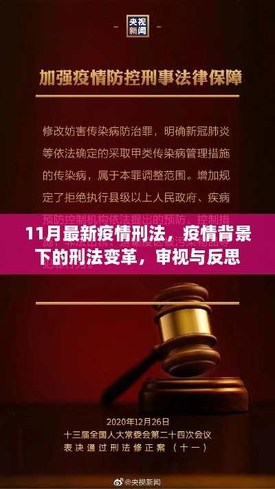 疫情背景下的刑法變革，審視、反思與11月最新疫情刑法解讀