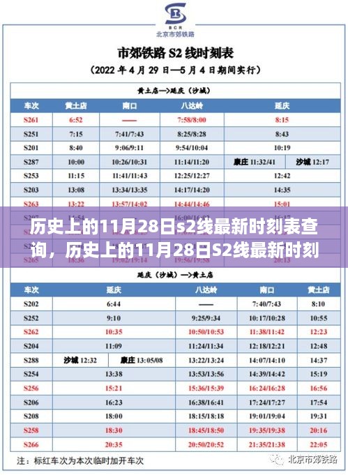 歷史上的11月28日S2線時(shí)刻表深度探討與影響分析，最新時(shí)刻表查詢匯總