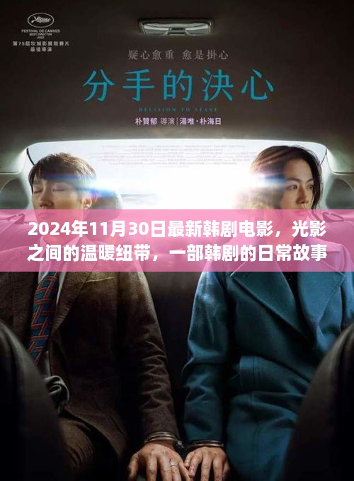 2024年11月30日最新韓劇電影，光影之間的溫暖紐帶，一部韓劇的日常故事