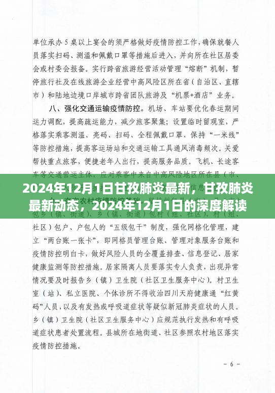 2024年甘孜肺炎最新動態(tài)深度解讀，肺炎疫情最新進(jìn)展與防控措施