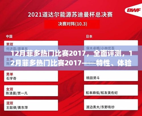 全面評測，菲多熱門比賽2017——特性、體驗、競爭分析與用戶群體深度剖析