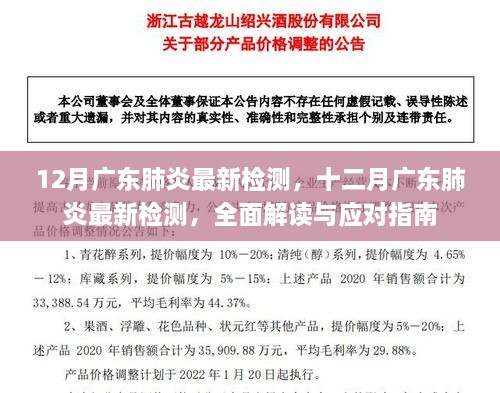 12月廣東肺炎最新檢測(cè)，十二月廣東肺炎最新檢測(cè)，全面解讀與應(yīng)對(duì)指南