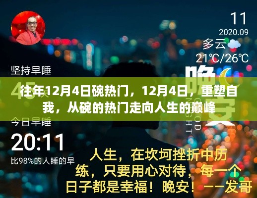 12月4日，從碗的熱門走向人生巔峰，重塑自我之旅