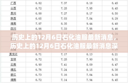 歷史上的12月6日石化油服最新消息深度解析與介紹