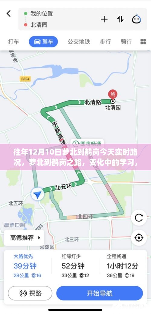 蘿北至鶴崗之路，實時路況下的學(xué)習(xí)與力量之旅