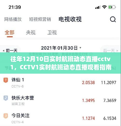 CCTV1實(shí)時(shí)航班動(dòng)態(tài)直播指南，輕松追蹤航班動(dòng)態(tài)，初學(xué)者友好教程