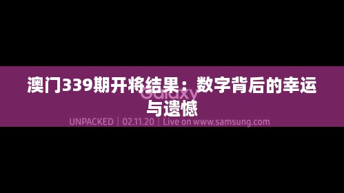 澳門339期開將結果：數字背后的幸運與遺憾