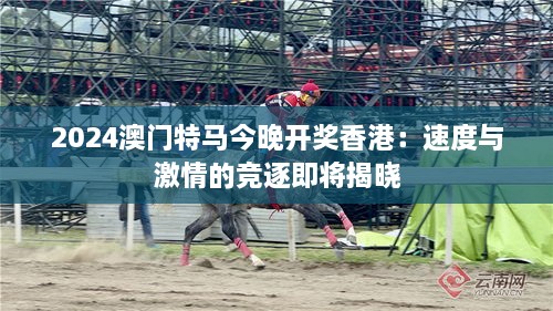 2024澳門特馬今晚開獎(jiǎng)香港：速度與激情的競逐即將揭曉