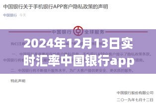 中國銀行APP實時匯率功能深度評測與體驗報告，2024年12月13日匯率實時更新體驗及評測報告