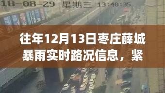 棗莊薛城暴雨預(yù)警，實時路況信息及雨季安全指南（12月13日）