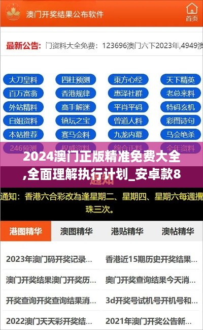 2024澳門正版精準(zhǔn)免費大全,全面理解執(zhí)行計劃_安卓款8.630