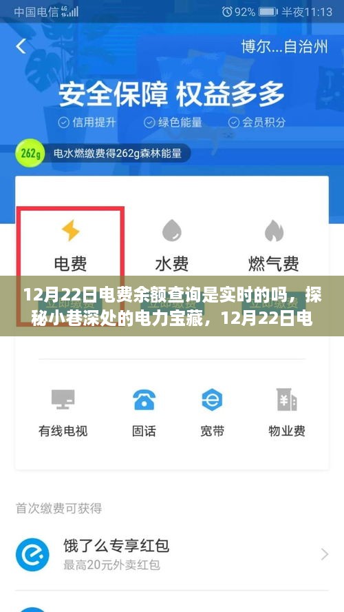 探秘小巷深處的電力寶藏，揭秘12月22日電費(fèi)余額查詢實(shí)時(shí)性揭秘