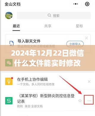 微信實時文件編輯功能，與時俱進的革新之旅，2024年微信實時修改文件功能解析