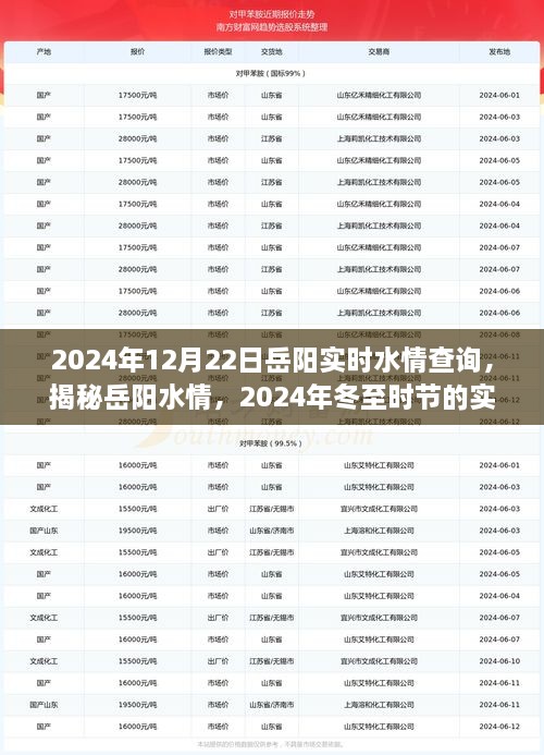 揭秘岳陽水情，冬至?xí)r節(jié)實(shí)時(shí)水情查詢指南（2024年）