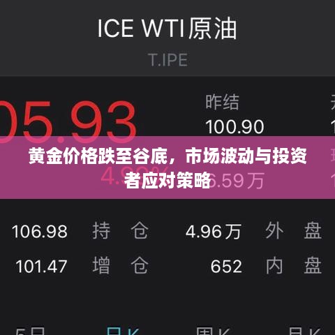 黃金價(jià)格跌至谷底，市場(chǎng)波動(dòng)與投資者應(yīng)對(duì)策略