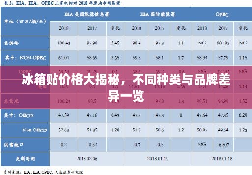 冰箱貼價格大揭秘，不同種類與品牌差異一覽