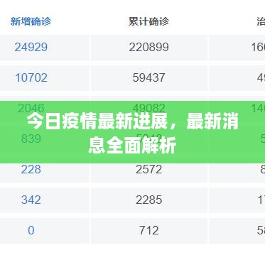 今日疫情最新進展，最新消息全面解析