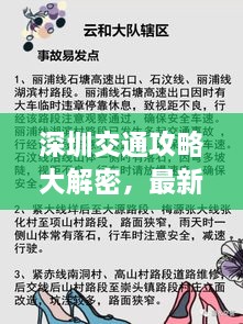 深圳交通攻略大解密，最新指南助你暢游無(wú)阻！