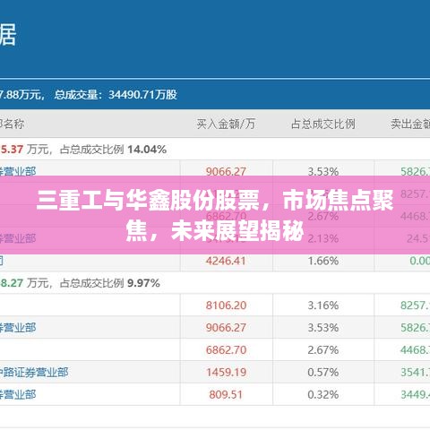 三重工與華鑫股份股票，市場焦點聚焦，未來展望揭秘