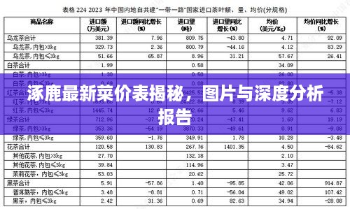 涿鹿最新菜價(jià)表揭秘，圖片與深度分析報(bào)告