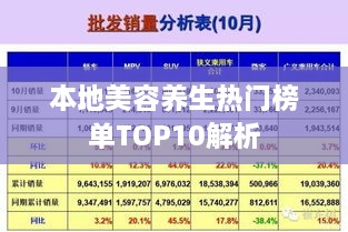 本地美容養(yǎng)生熱門榜單TOP10解析