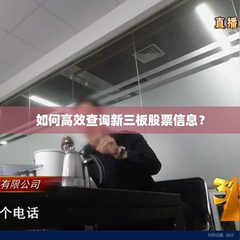 如何高效查詢新三板股票信息？